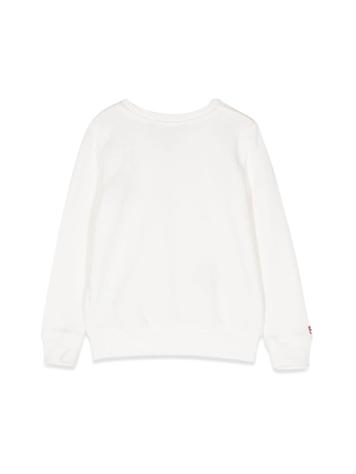 Shop Ralph Lauren Bear Crewneck Sweatshirt In Bianco