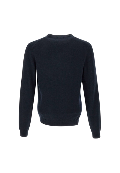 Shop Sun 68 Round Solid Wool And Viscose Blend Pullover
