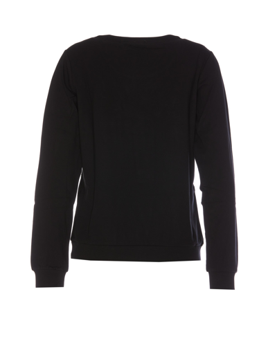 Shop Liu •jo Logo Sweatshirt In Black