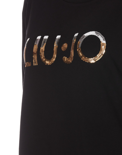 Shop Liu •jo Logo Sweatshirt In Black