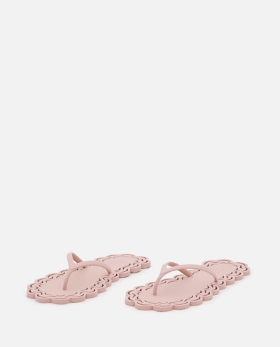 Shop Carlotha Ray Laser-cut Recycled Rubber Flip Flops In Pink