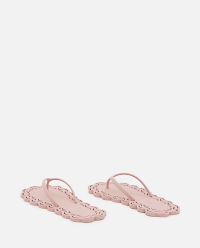 Shop Carlotha Ray Laser-cut Recycled Rubber Flip Flops In Pink
