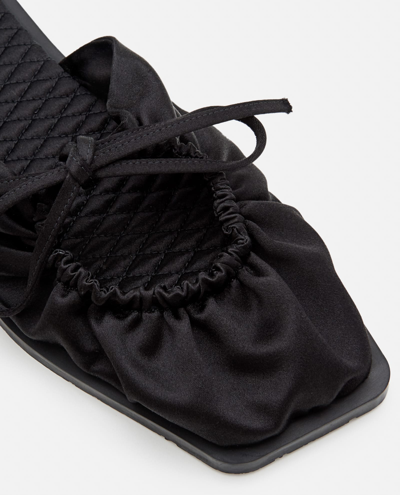 Shop Carlotha Ray Eco Satin Slippers In Black