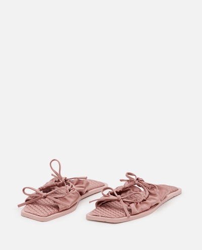 Shop Carlotha Ray Eco Satin Slippers In Pink