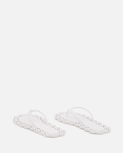Shop Carlotha Ray Laser-cut Recycled Rubber Flip Flops In White