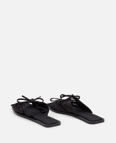 Shop Carlotha Ray Eco Satin Slippers In Black