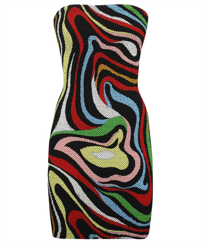 Shop Emilio Pucci Short Dress In Multicolor