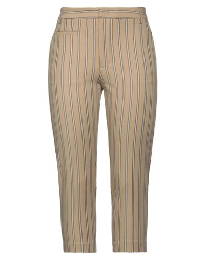 Shop Dondup Woman Pants Sand Size 12 Polyester, Viscose, Elastane In Beige