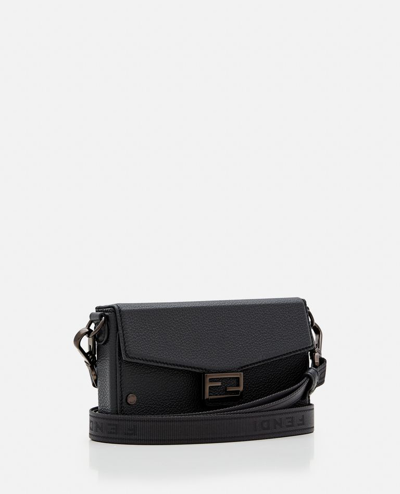 Shop Fendi Phone Pouch Bag In Black