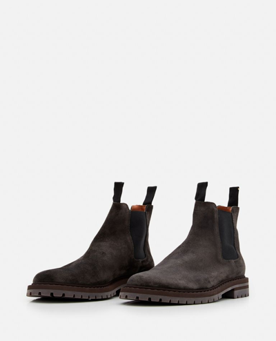 Shop Common Projects Suede Chelsea Boot In Black