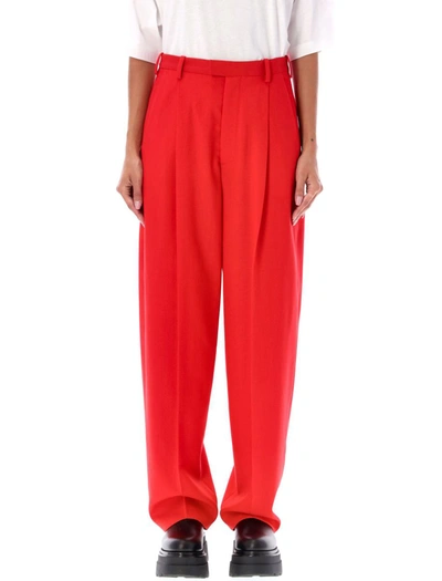 Shop Marni Pinced Pant In Red