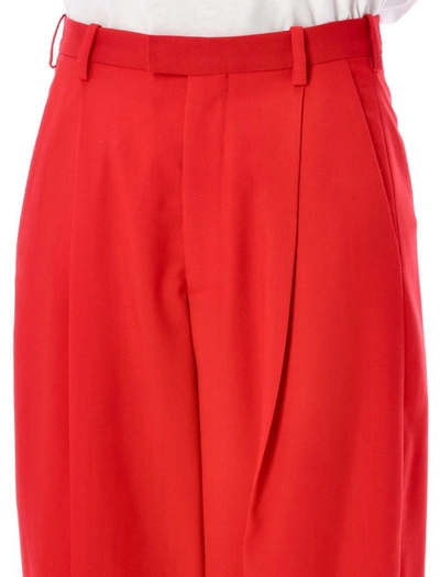 Shop Marni Pinced Pant In Red