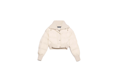 JACQUEMUS Pre-owned La Doudoune Caraco Jacket Off-white