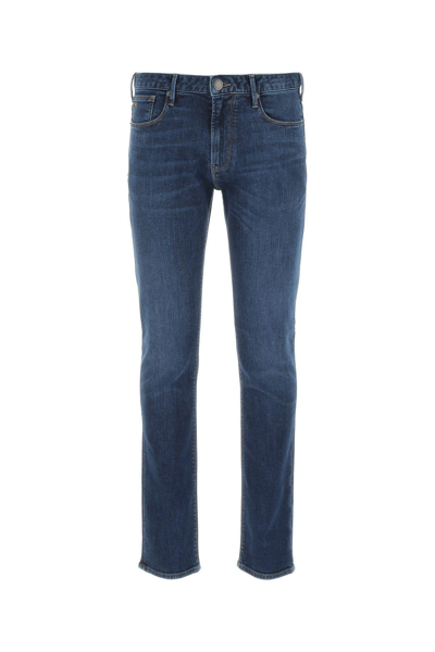 Shop Emporio Armani Stretch Denim Jeans