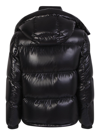 Shop Moncler Montbeliard Zip-up Long-sleeved Puffer Jacket In 999
