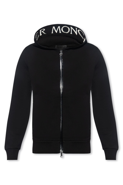 Shop Moncler Zip-up Hoodie In 999