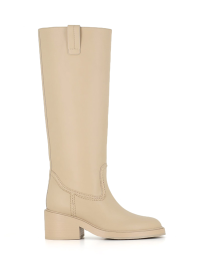 Shop Chloé Boot Mallo In Beige