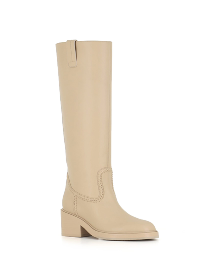 Shop Chloé Boot Mallo In Beige