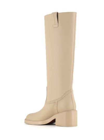 Shop Chloé Boot Mallo In Beige