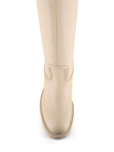 Shop Chloé Boot Mallo In Beige