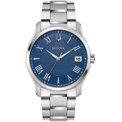 Shop Bulova Men's Wilton Blue Dial Watch