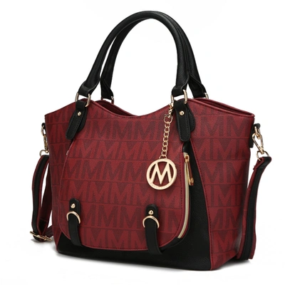 Mkf Collection By Mia K Fula Signature Satchel Handbag In Red