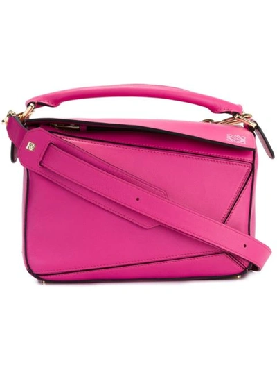 Loewe Small 'puzzle' Crossbody Bag In Pink