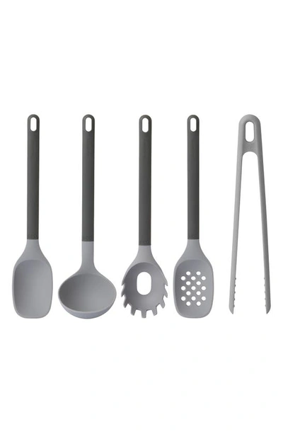 Shop Berghoff International Leo 5-piece Utensil Set In Grey