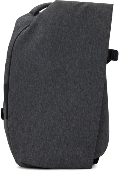 Shop Côte And Ciel Gray Small Isar Backpack In Black Melange