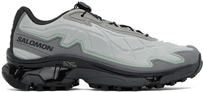 Shop Salomon Gray & Silver Xt-slate Advanced Sneakers In Metal/gray Flannel/c