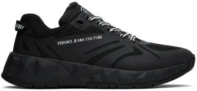 Shop Versace Jeans Couture Black Atom Sneakers In E899 Black