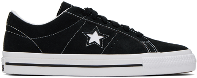 Shop Converse Black One Star Pro Sneakers In Black/white