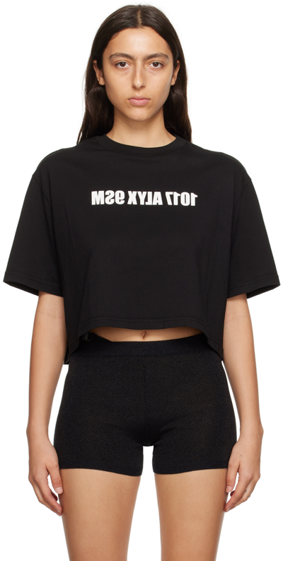Shop Alyx Black Printed T-shirt In Blk0001 Black