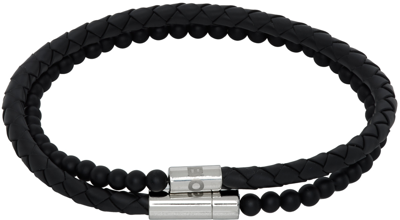 Shop Hugo Boss Black Rubber Bracelet In Black 001