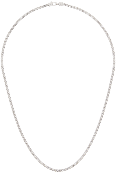 Shop Tom Wood Silver Curb Chain M Necklace
