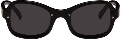 Shop A Better Feeling Black Iris Sunglasses In Black/black