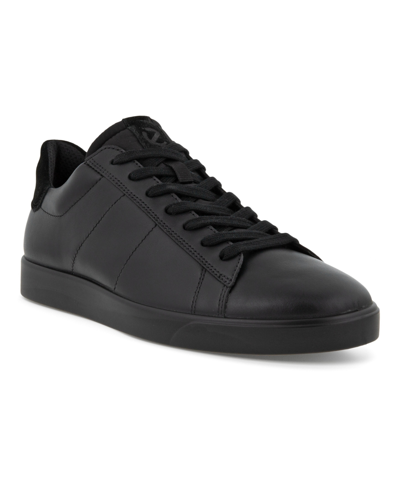 Shop Ecco Men's Street Lite Retro Sneakers In Black