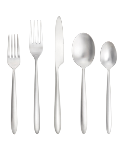 Fortessa Velo Brushed 20-piece Flatware Set In Stainless Steel