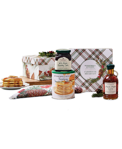 Stonewall Kitchen Holiday Farmhouse Breakfast Gift Box, 4 Piece Set
