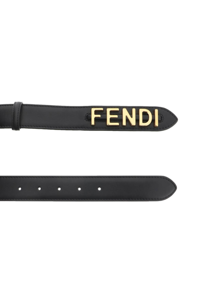 Shop Fendi Graphy Belt In Black