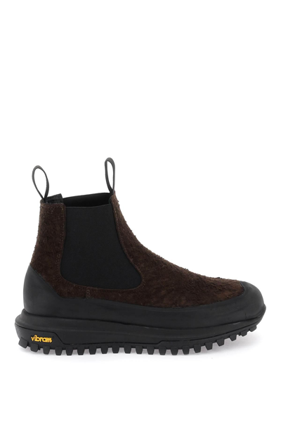 Shop Diemme 'ramon Crackled' Chelsea Ankle Boots In Brown