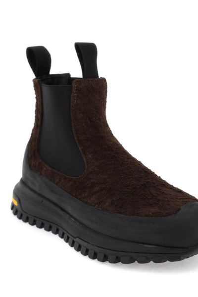 Shop Diemme 'ramon Crackled' Chelsea Ankle Boots In Brown