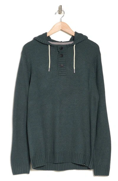 Shop Union Textured Knit Hoodie In Grenade