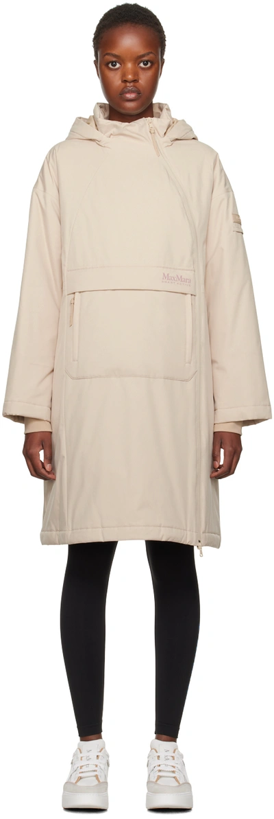 Shop Max Mara Beige Orma Coat In 001 Albino