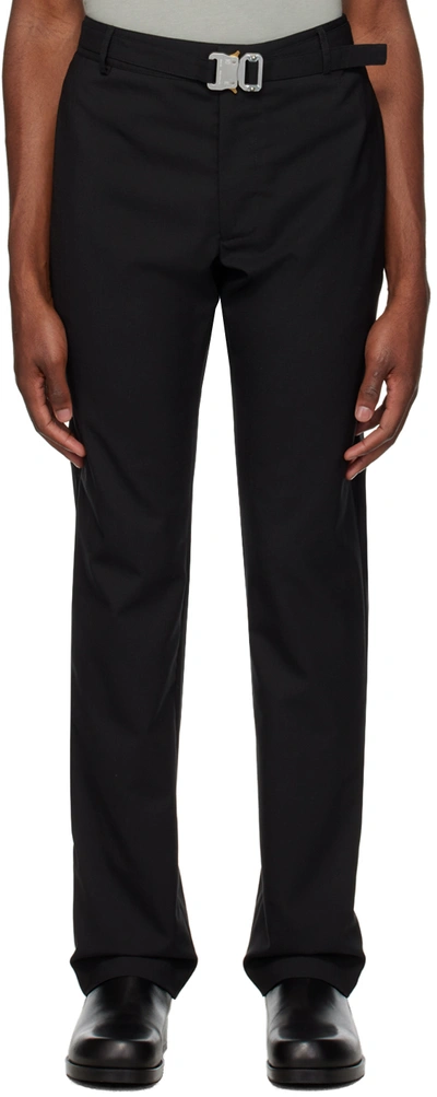 Alyx Metal Buckle Wool Blend Suit Pants In Blk0001 Black