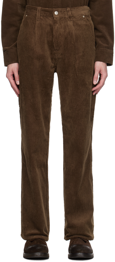 Shop Dunst Brown Carpenter Trousers