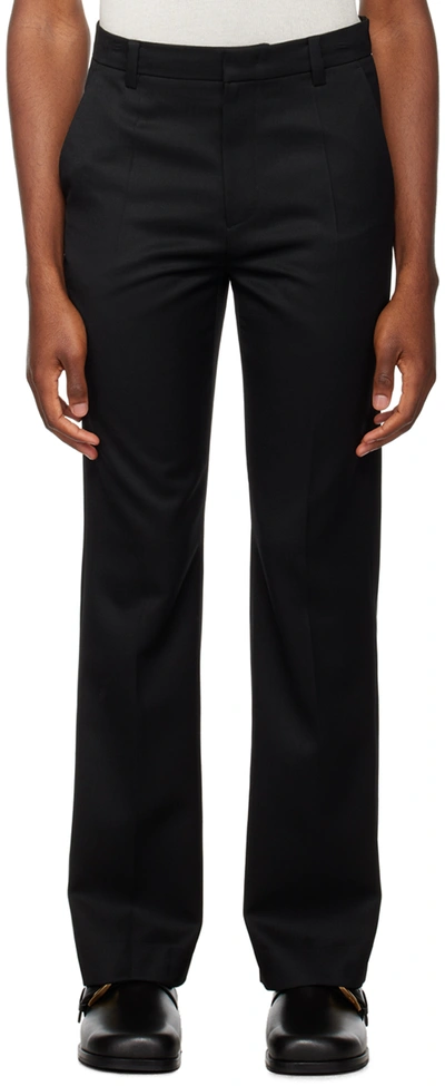 Shop System Black Pleated Trousers