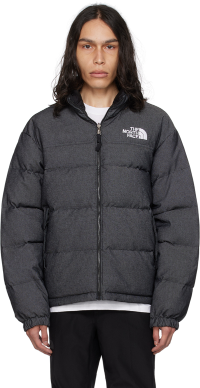 Shop The North Face Black '92 Nuptse Reversible Down Jacket In J5c Tnf Black Denim