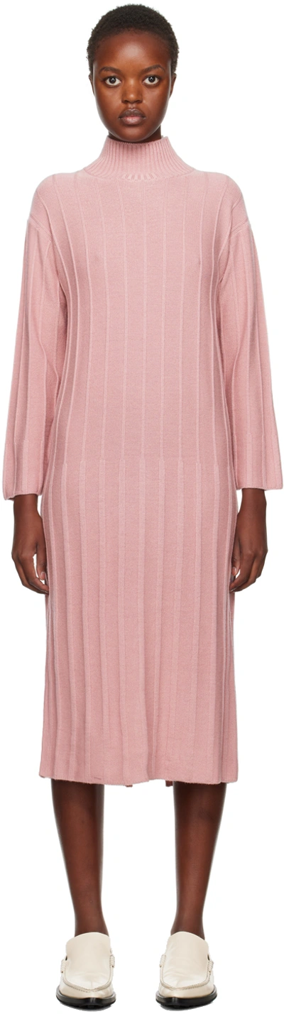 Shop Max Mara Pink Arezzo Midi Dress In 003 Pink