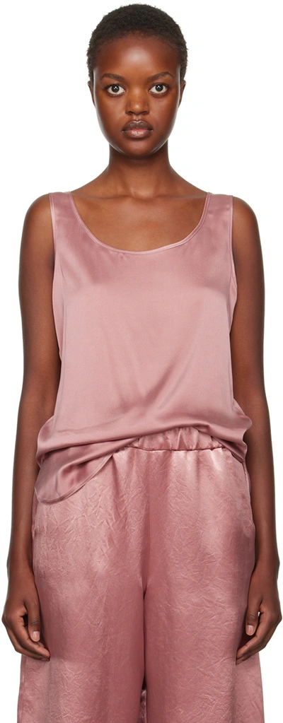 Shop Max Mara Pink Pan Tank Top In 066 Pink